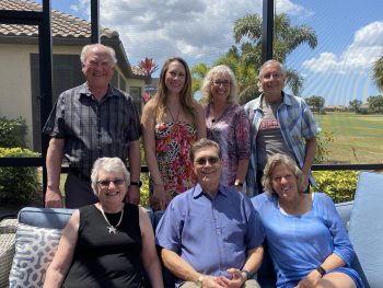 Larry, Mandy, Corrine, Al, Barb, Mark and Paula  Florida 2021